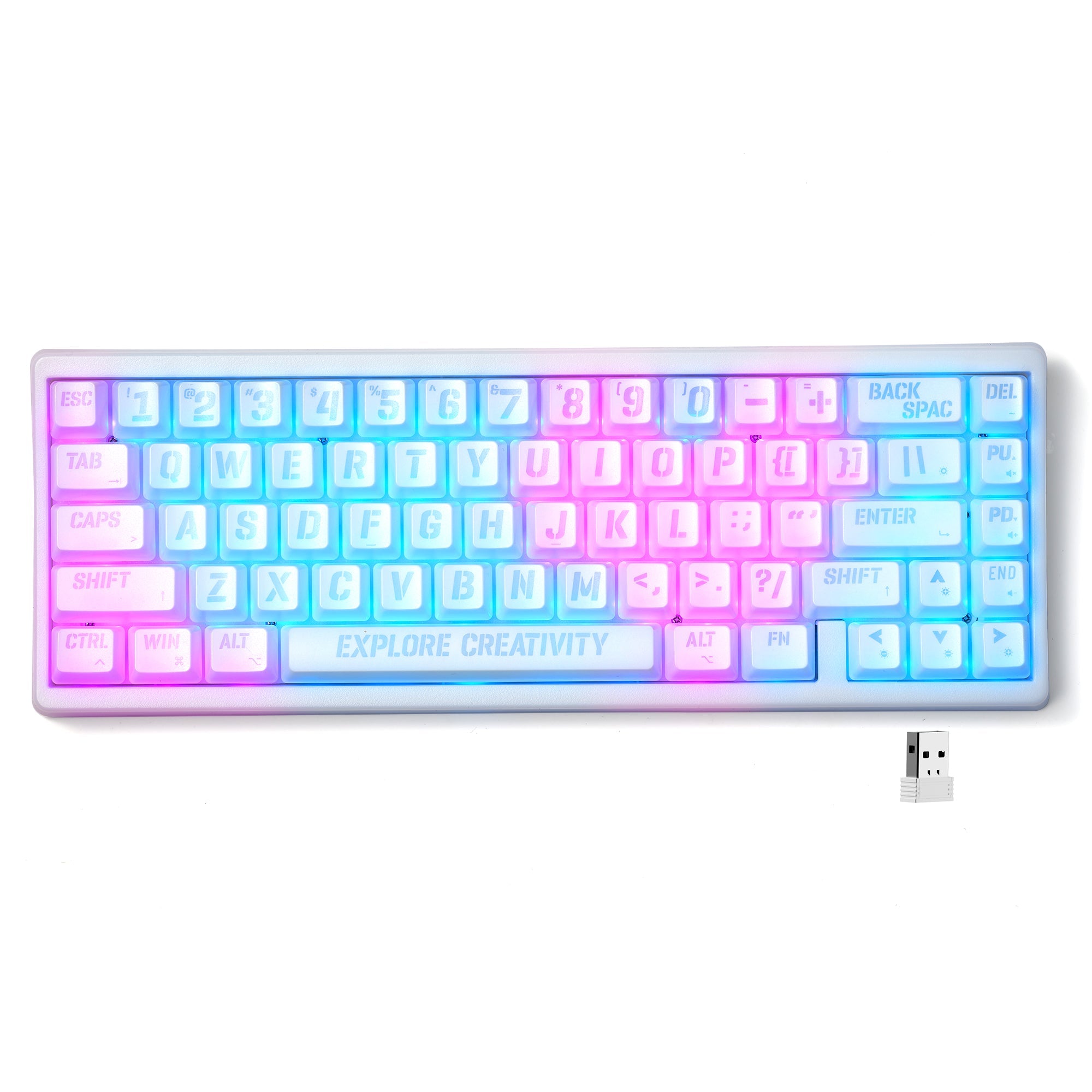 XVX M67 JadeStone Miami Tri-Mode RGB Mechanical Keyboard