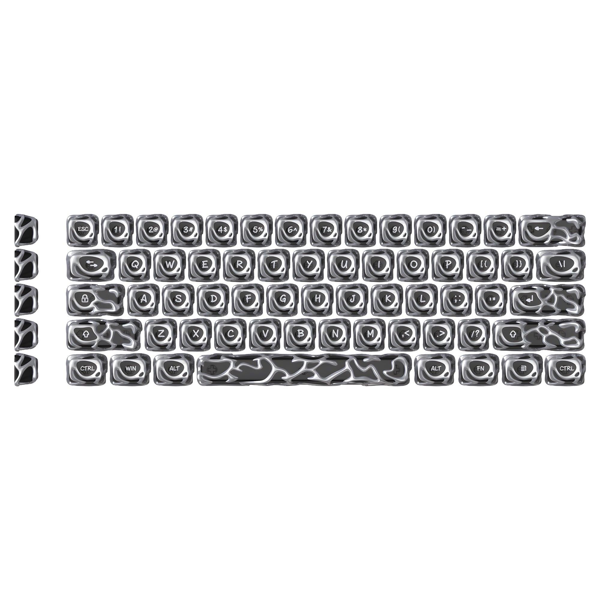 XVX Venom Themed Liquid Metallic Electroplating ABS+PC Keycap Set