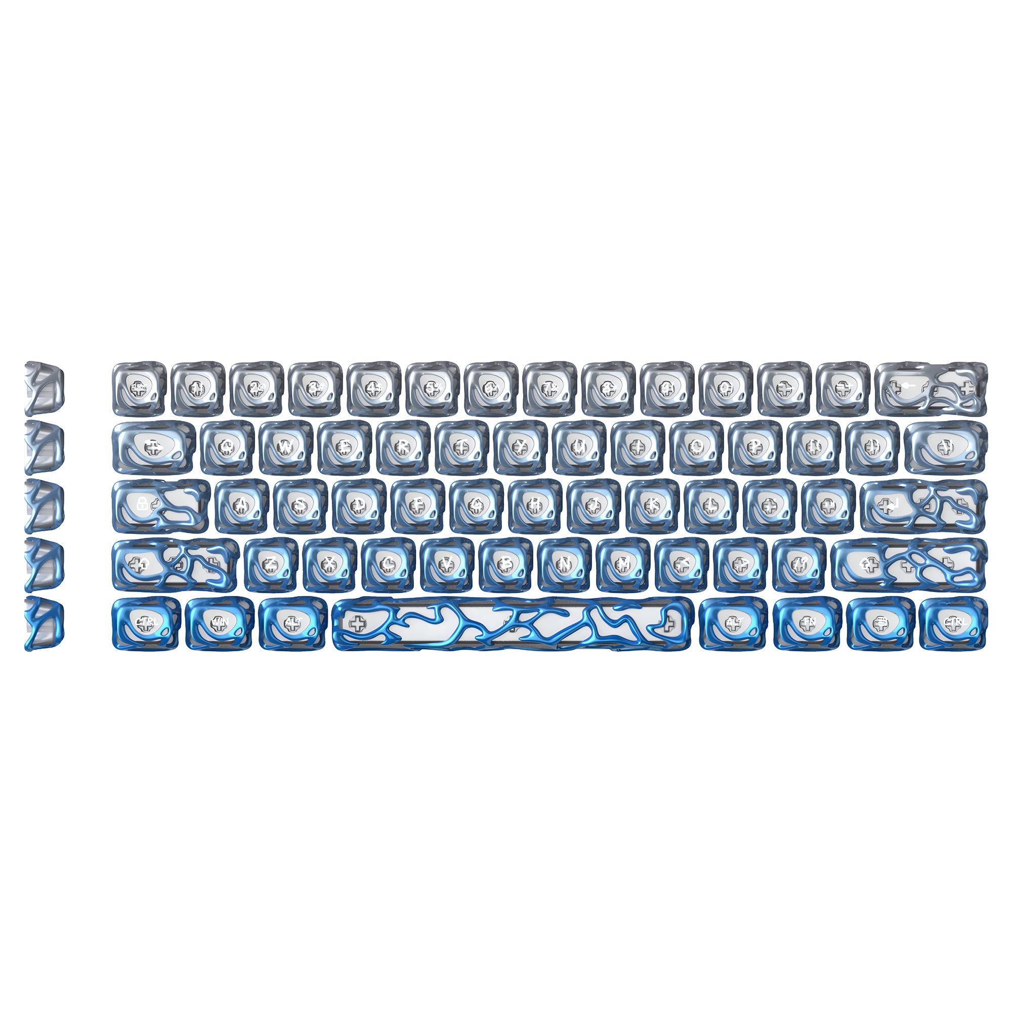 XVX Venom Themed Liquid Metallic Electroplating ABS+PC Keycap Set