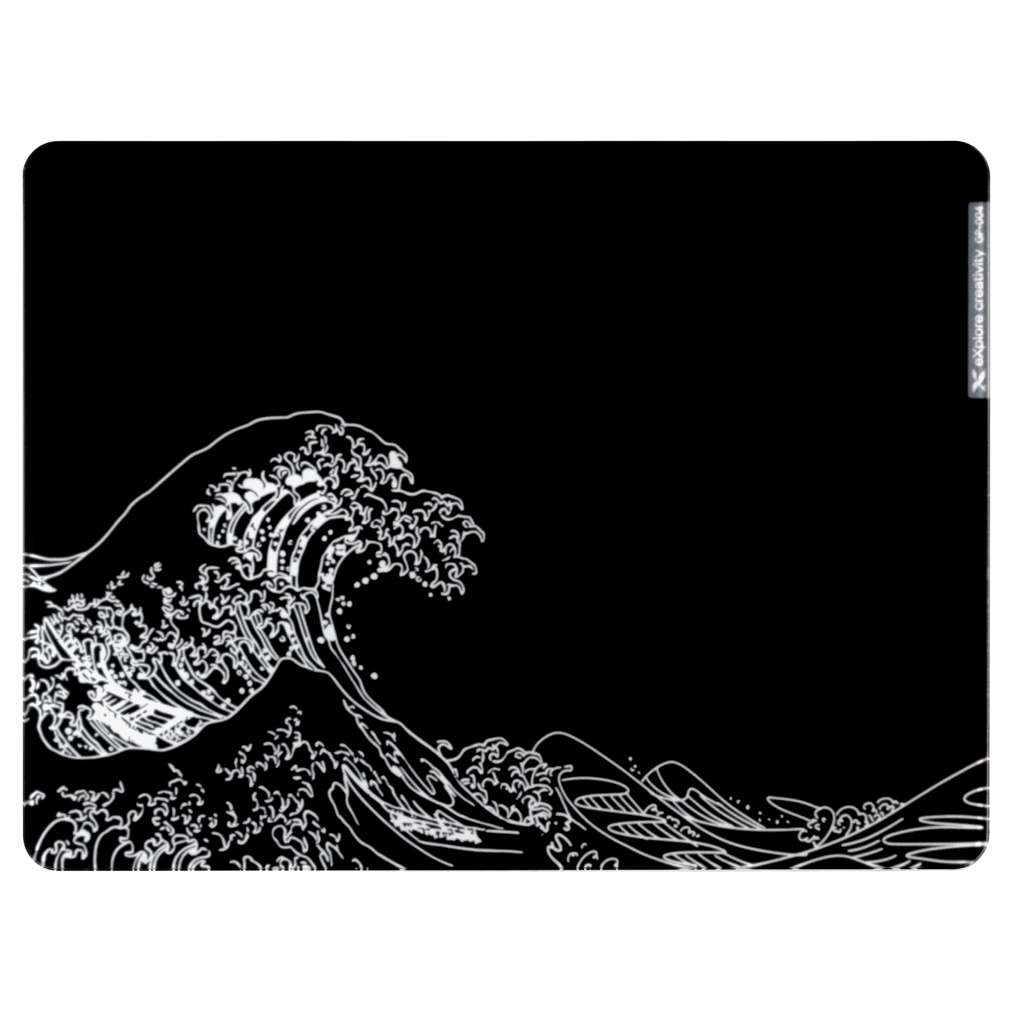 XVX Space Pad Glass Gaming Mousepad with Anti-Slip Rubber Base