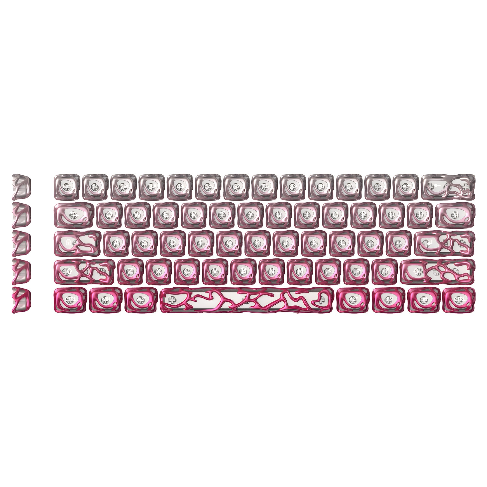 XVX Venom Themed Liquid Metallic Electroplating ABS+PC Keycap Set