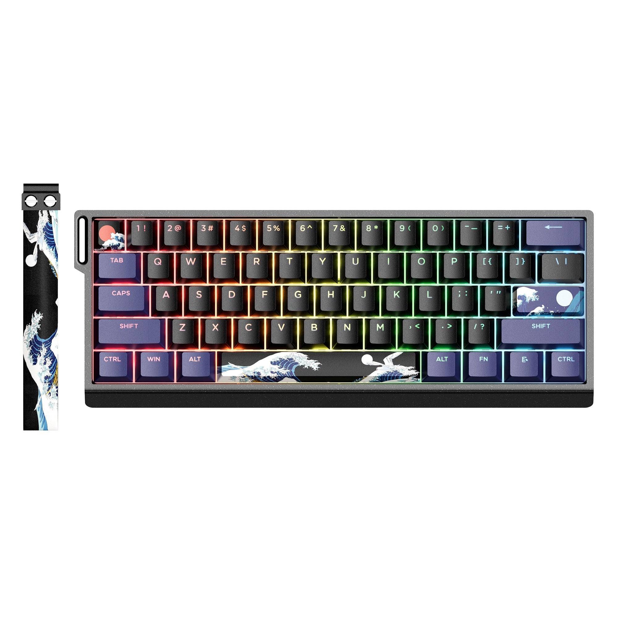 XVX H61 Kanagawa 60% CNC Aluminum Hot-Swappable Wired Mechanical Keyboard