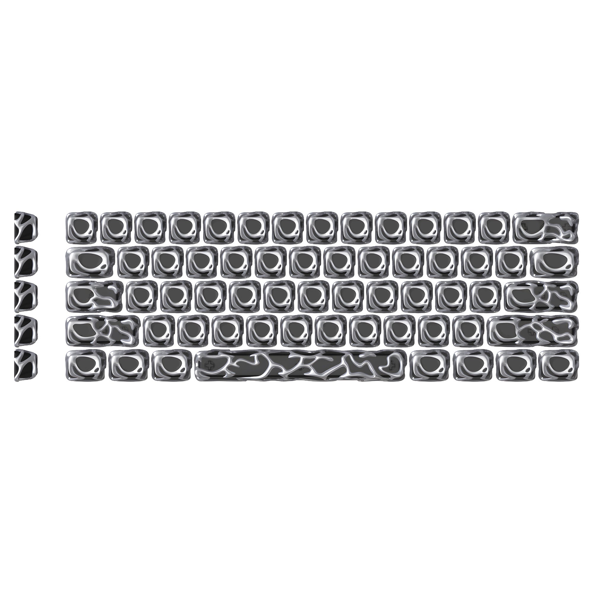 XVX Venom Themed Liquid Metallic Electroplating ABS+PC Keycap Set