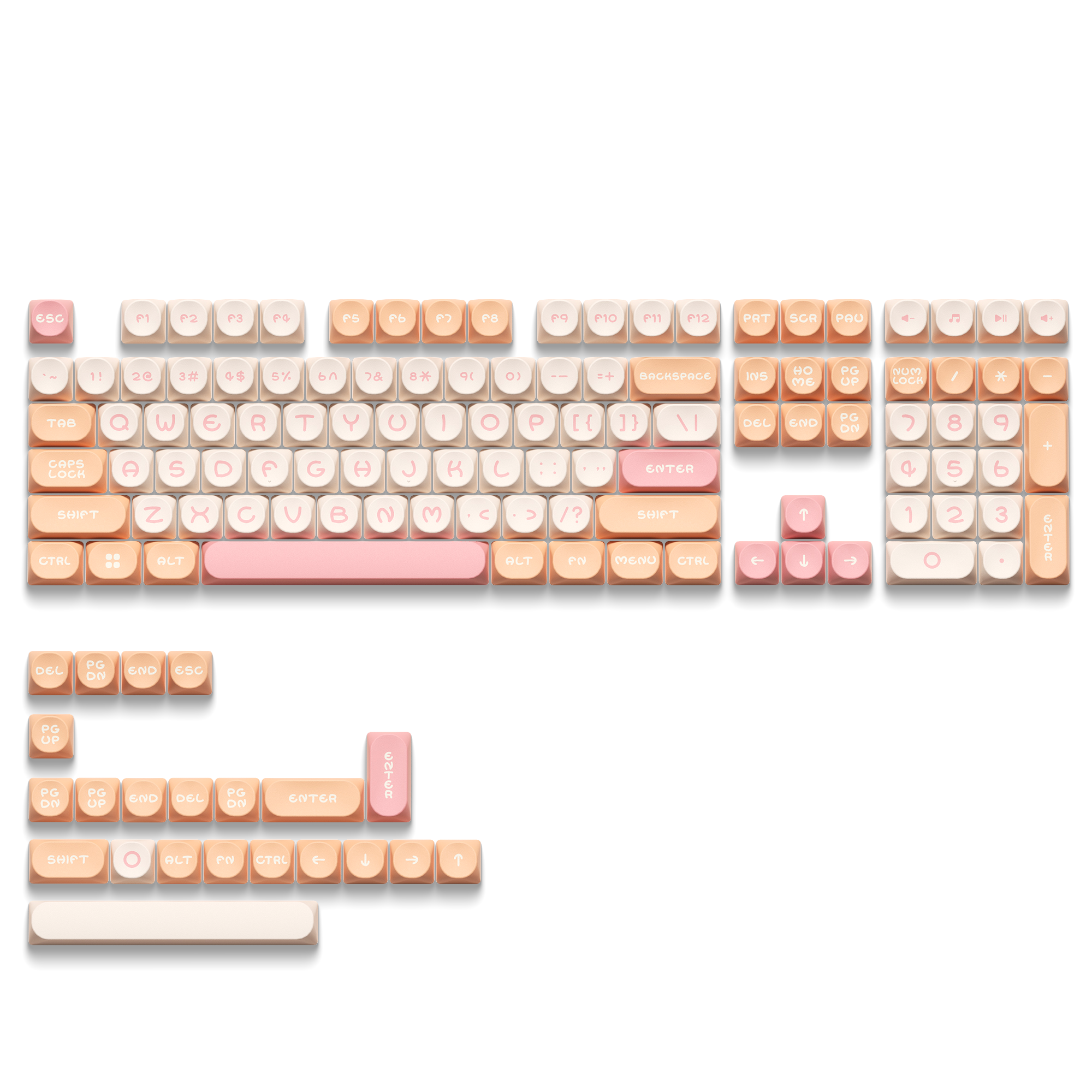 XVX MOOD Series MOA Profile Dye-Sublimation 130-Key PBT Keycap Set