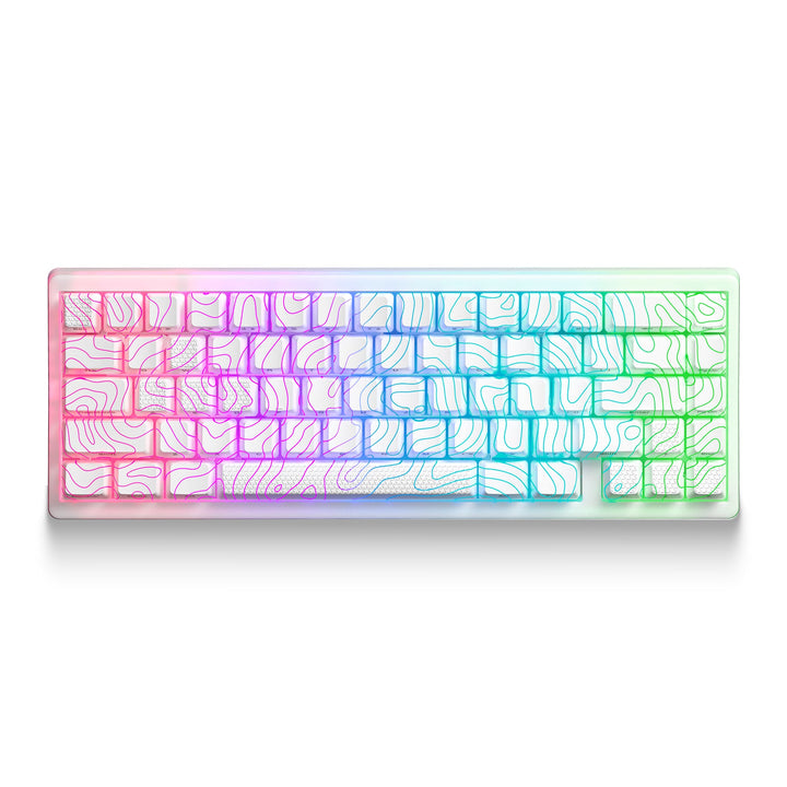 XVX M67 JadeStone Stellar White Tri-Mode RGB Mechanical Keyboard