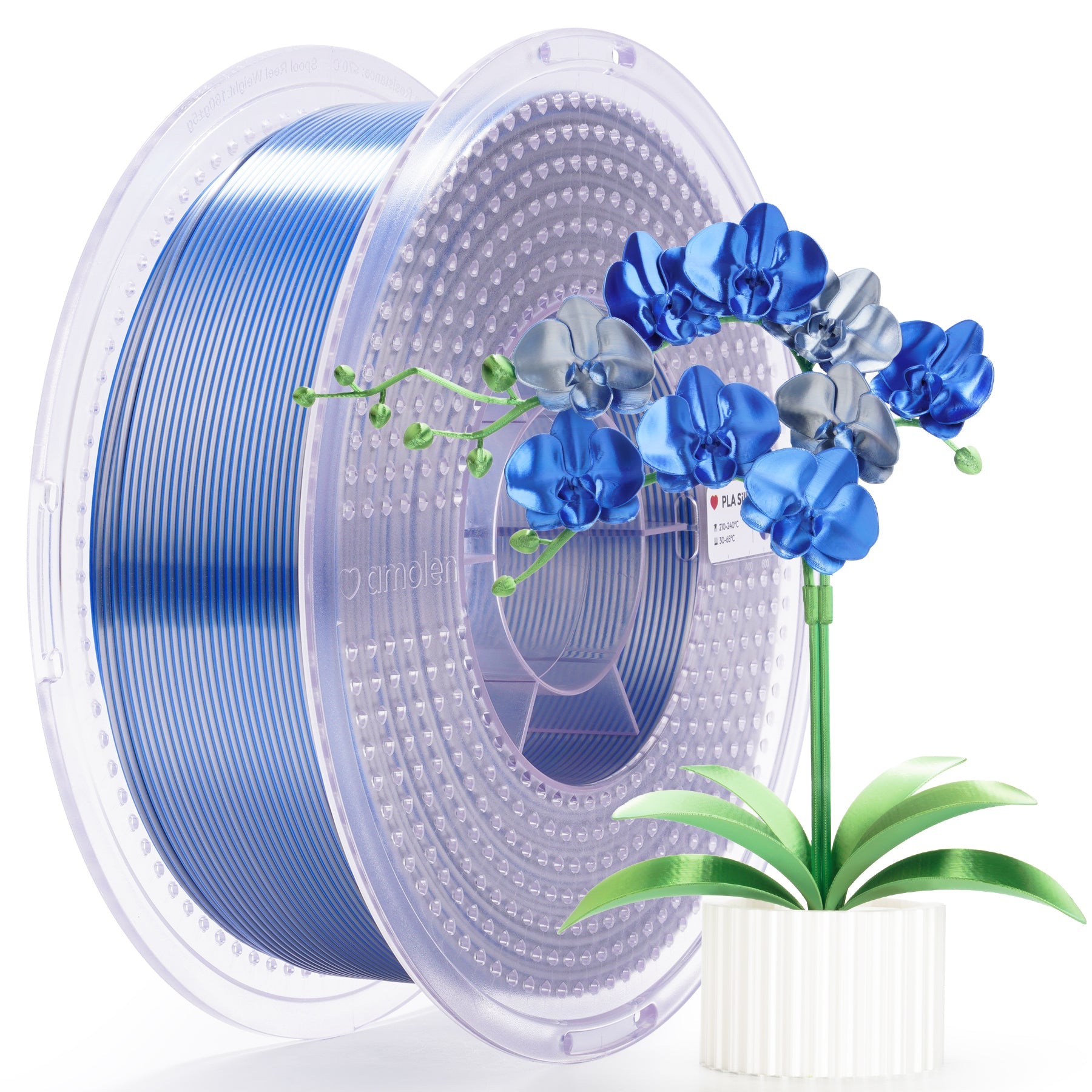 PLA Silk Dual Color Filament 1.75mm, 1KG/2.2LB