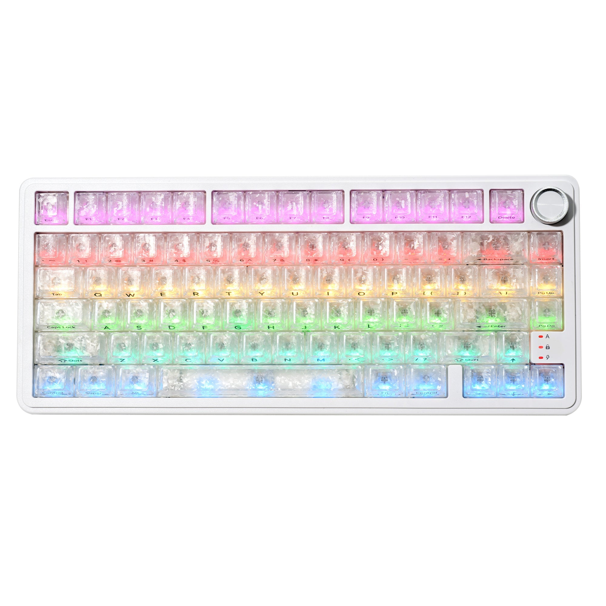 XVX M75 Lumina 75% Tri-Mode RGB Mechanical Keyboard with Knob