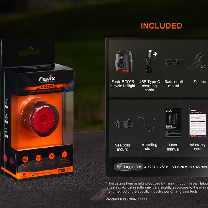Fenix BC06R Smart-Brake Bicycle Taillight