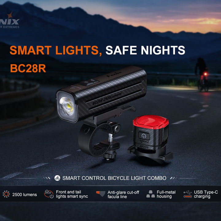 Fenix BC28R Smart Head & Tail Bike Light Combo
