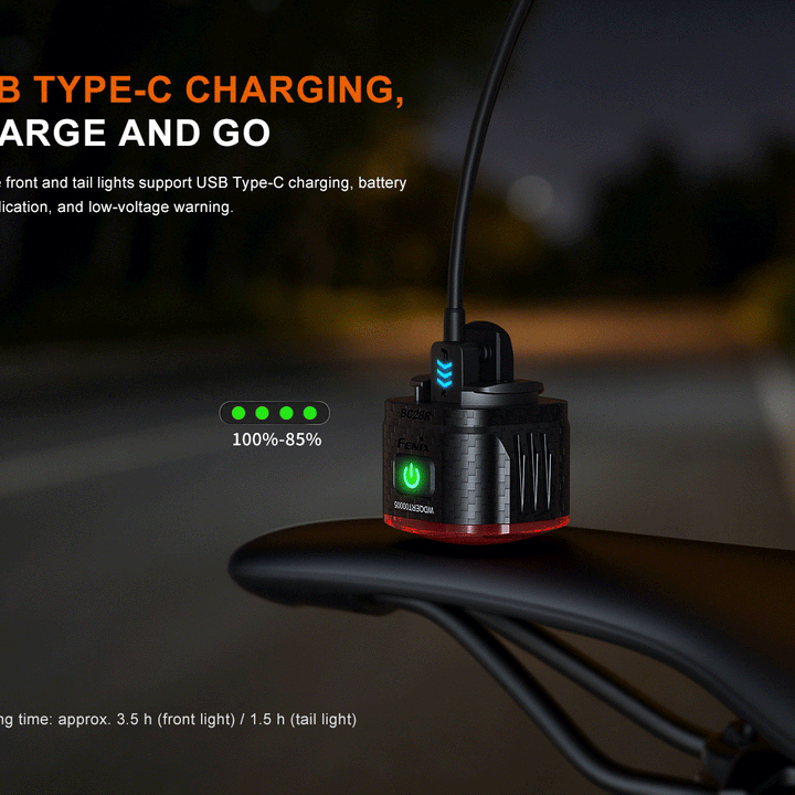 Fenix BC28R Smart Head & Tail Bike Light Combo
