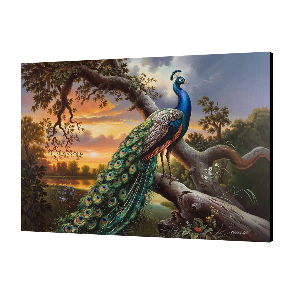 Beautiful Peacock canvas art print - a classic and elegant statement, Peacock art