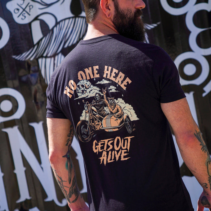 No one here gets out alive T-shirt