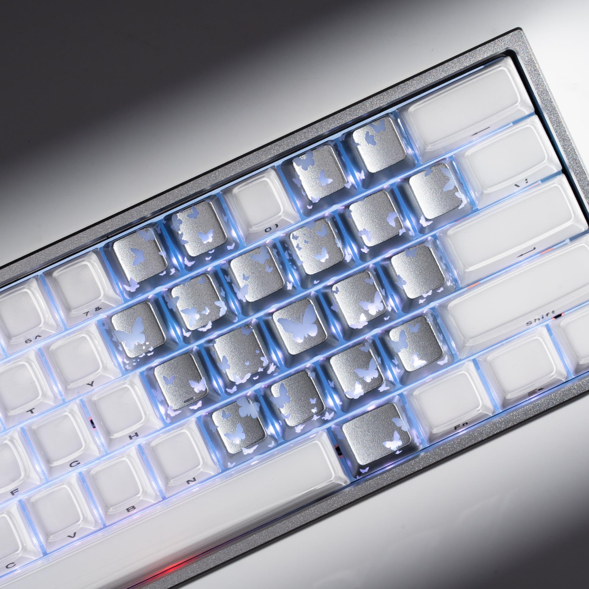 XVX IMD FlutterBloom Heart Layout 21-Key Artisan Keycap Set