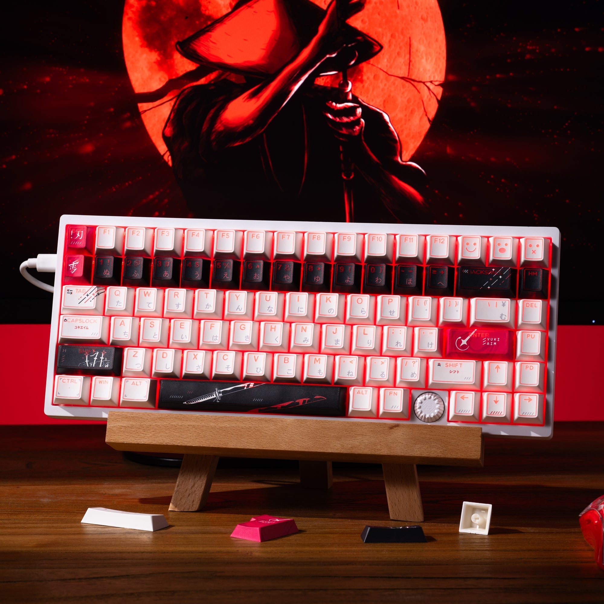 XVX PRISM Shine-Through Double-Shot Cherry Profile 142-Key PBT Keycap Set