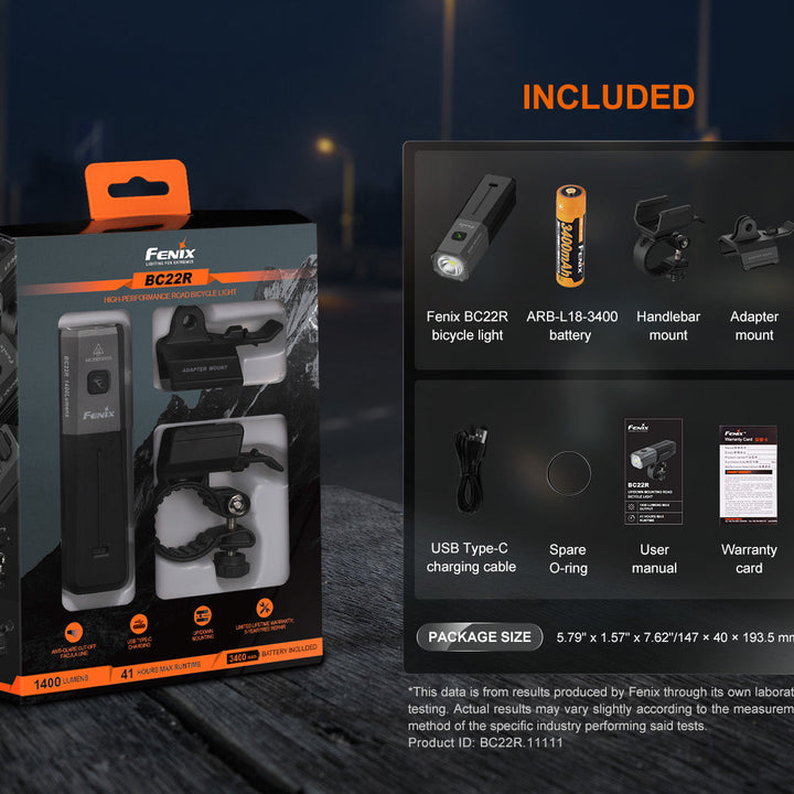 Fenix BC22R High-Performance Road Bike Light