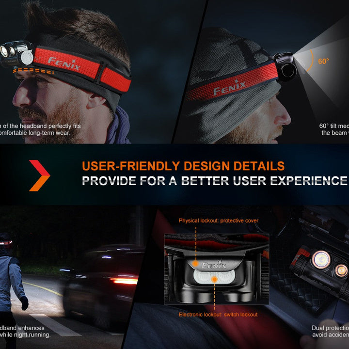 Fenix HM65R-DT Trail Running LED Headlamp