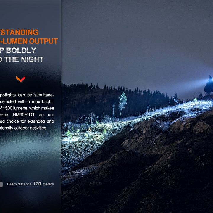 Fenix HM65R-DT Trail Running LED Headlamp