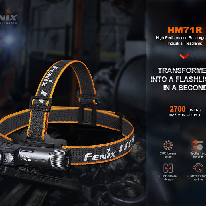 Fenix HM71R Rechargeable Industrial LED Headlamp