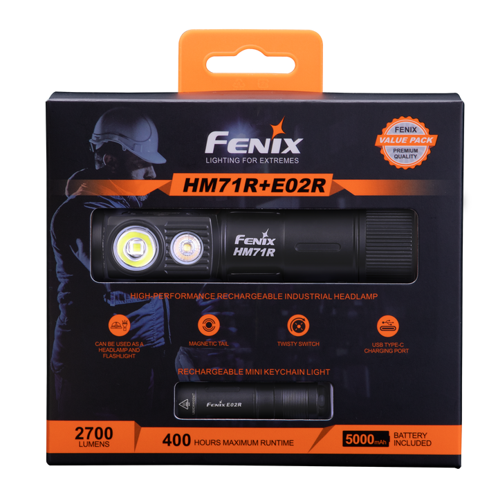 Fenix HM71R Rechargeable Industrial LED Headlamp