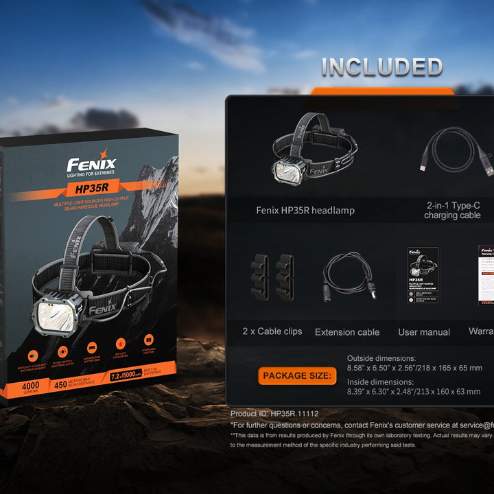 Fenix HP35R Search and Rescue Headlamp