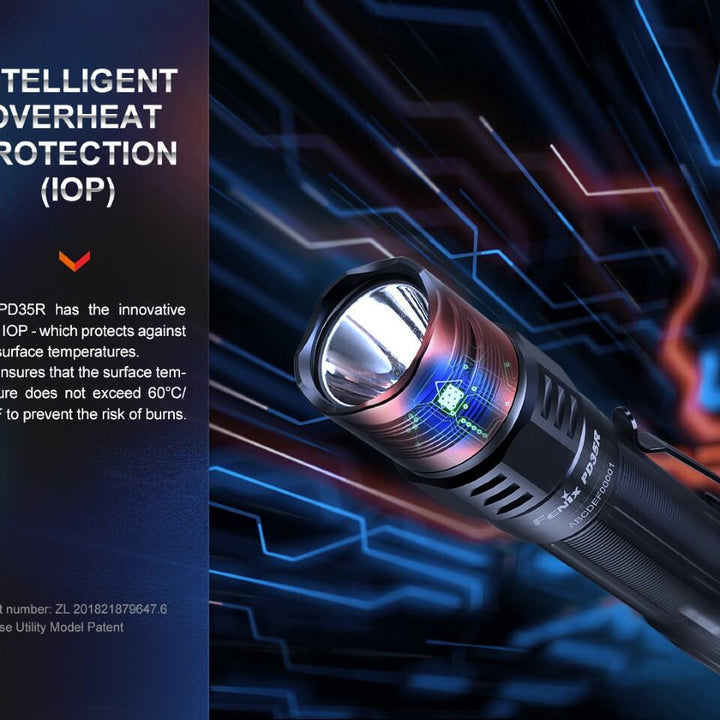 Fenix PD35R Compact Rechargeable Tactical Flashlight