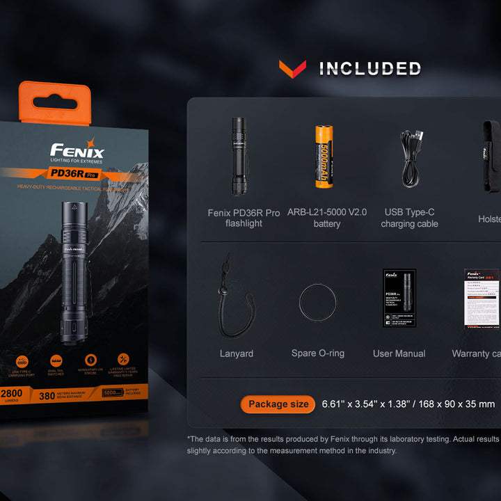 Fenix PD36R Pro 2800 Lumen Flashlight