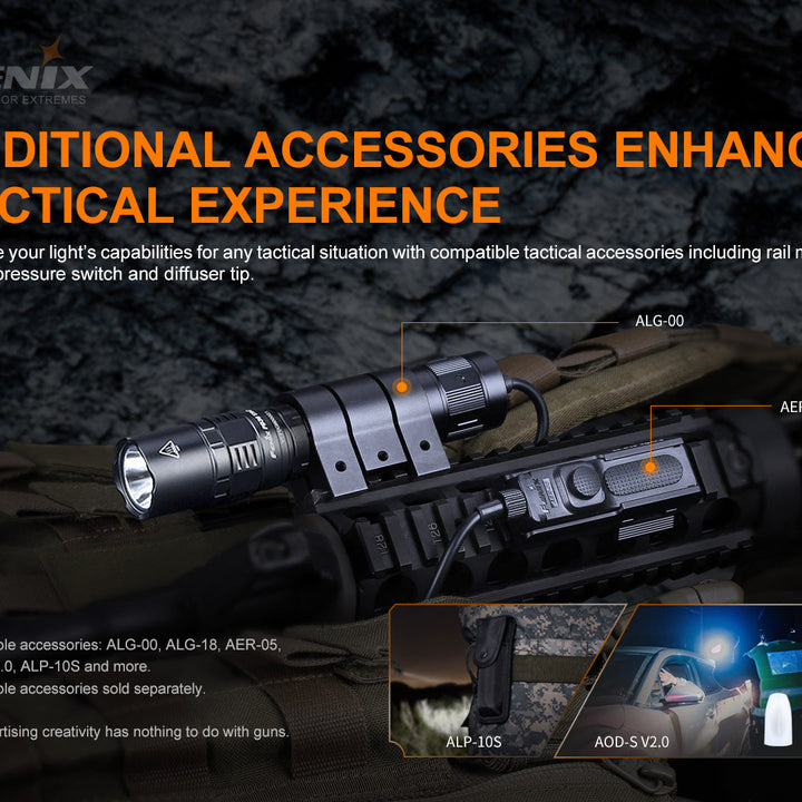 Fenix PD36 TAC Tactical Flashlight - 3000 Lumens