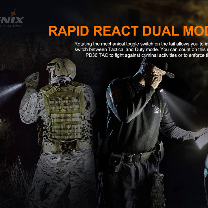Fenix PD36 TAC Tactical Flashlight - 3000 Lumens