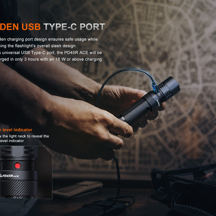 Fenix PD45R ACE Multi-Mode Tactical Flashlight