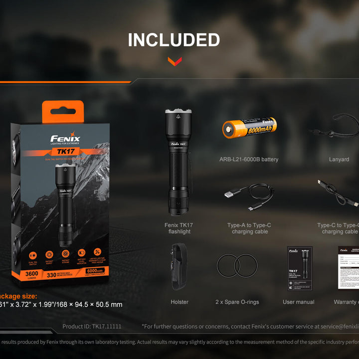 Fenix TK17 Dual Switch Tactical Flashlight