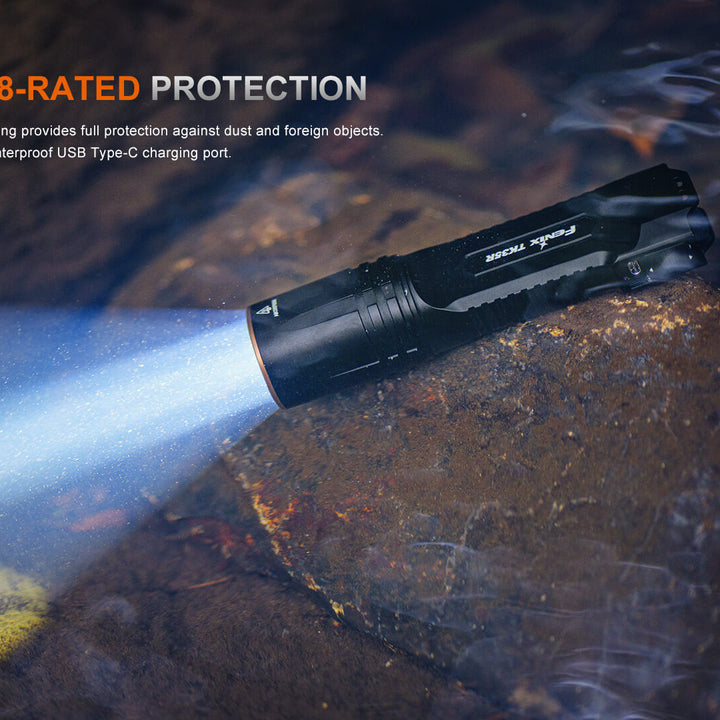 Fenix TK35R UV Light Rechargeable High-Performance Tactical Flashlight
