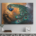 Peacock canvas art print - a vibrant and elegant statement Peacock art piece