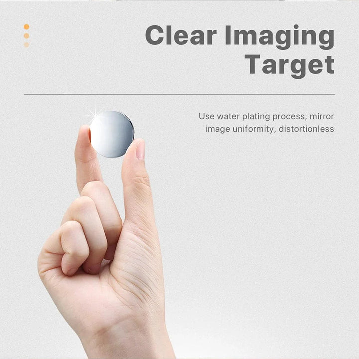Compact Round Mirror for Smartphone Selfies and Vlogging