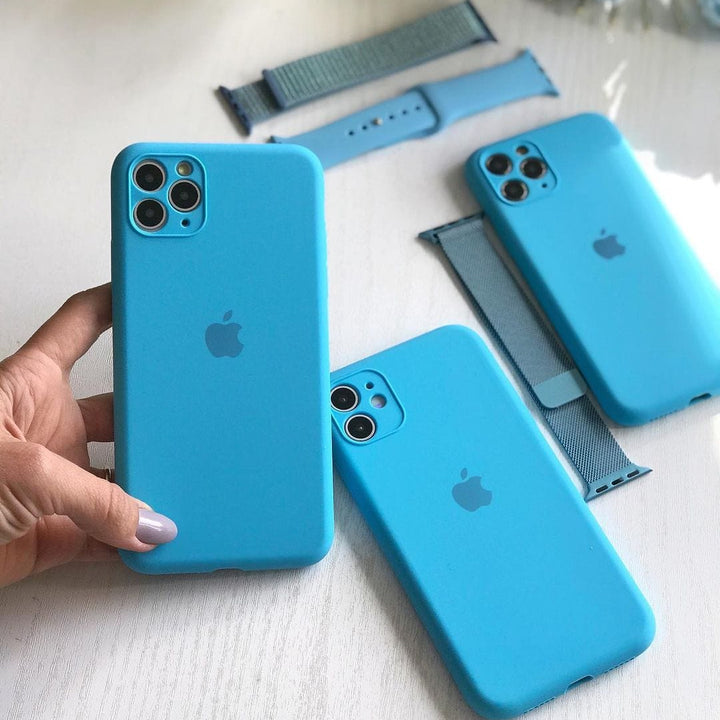 iPhone Camera Protection Silicone Case (Surf Blue)