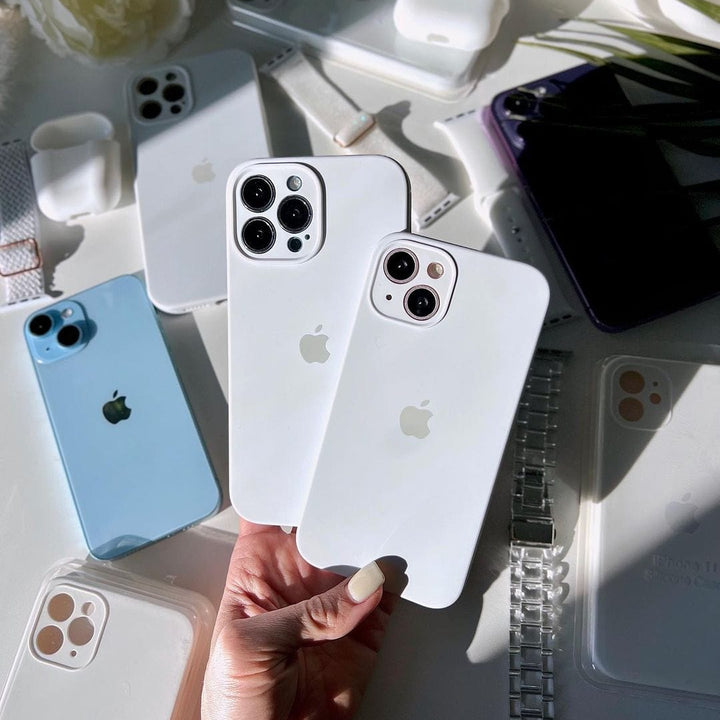 iPhone Camera Protection Silicone Case (White)
