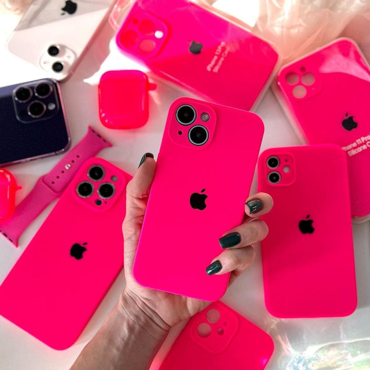 iPhone Camera Protection Silicone Case (Firefry Rose)