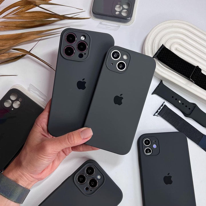 iPhone Camera Protection Silicone Case (Black)
