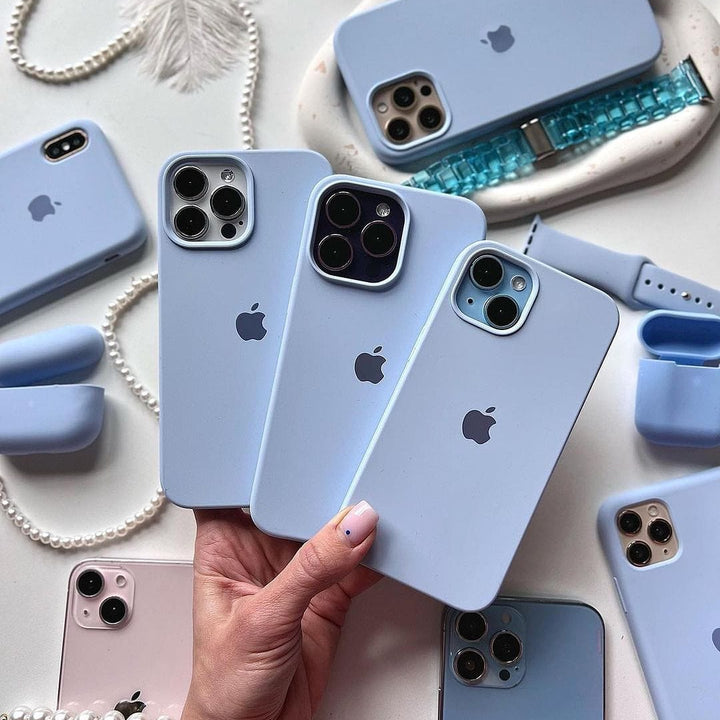 iPhone Silicone Case (Sky Blue)