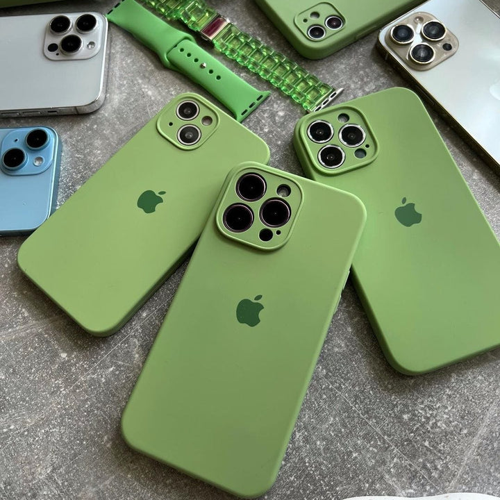 iPhone Camera Protection Silicone Case (Matcha Green)