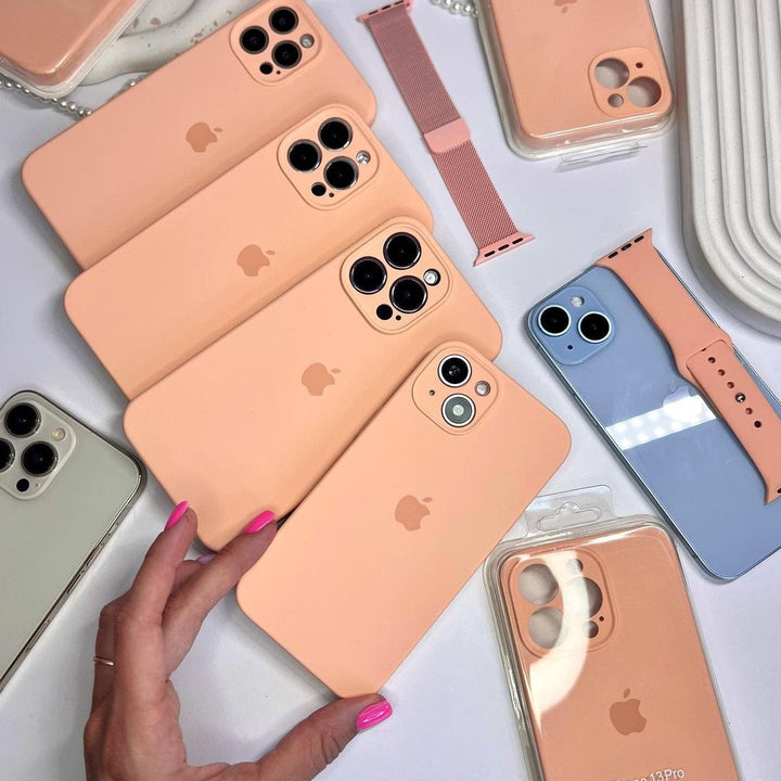 iPhone Camera Protection Silicone Case (Begonia)