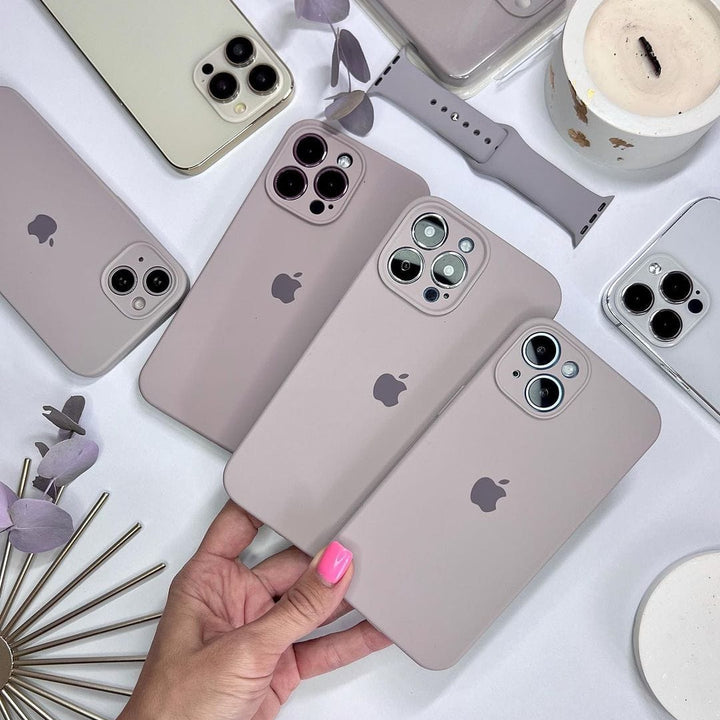 iPhone Camera Protection Silicone Case (Lavender)
