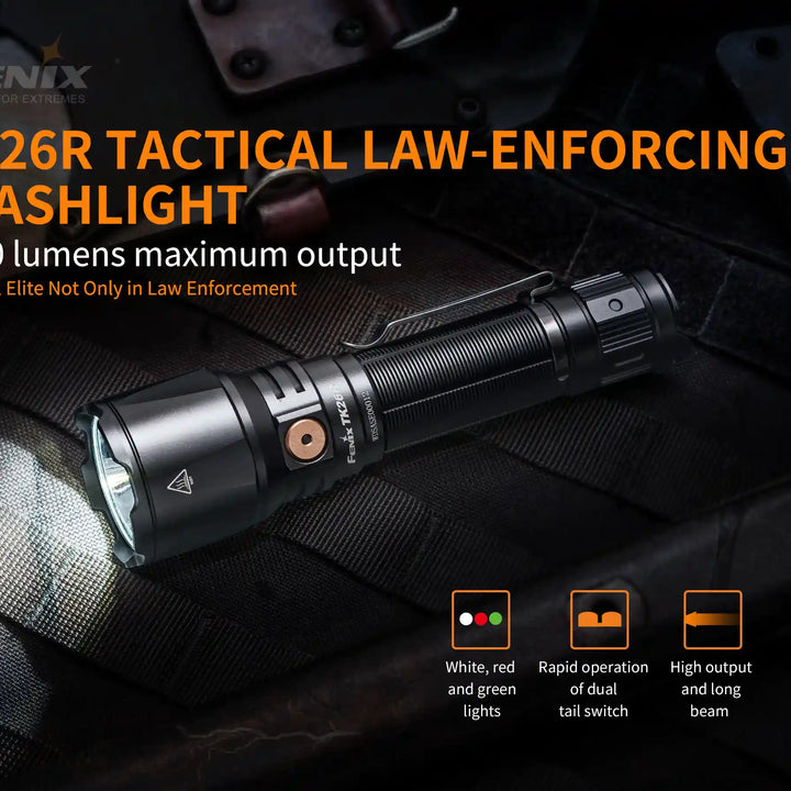Fenix TK26R Tactical LED Flashlight - 1500 Lumens