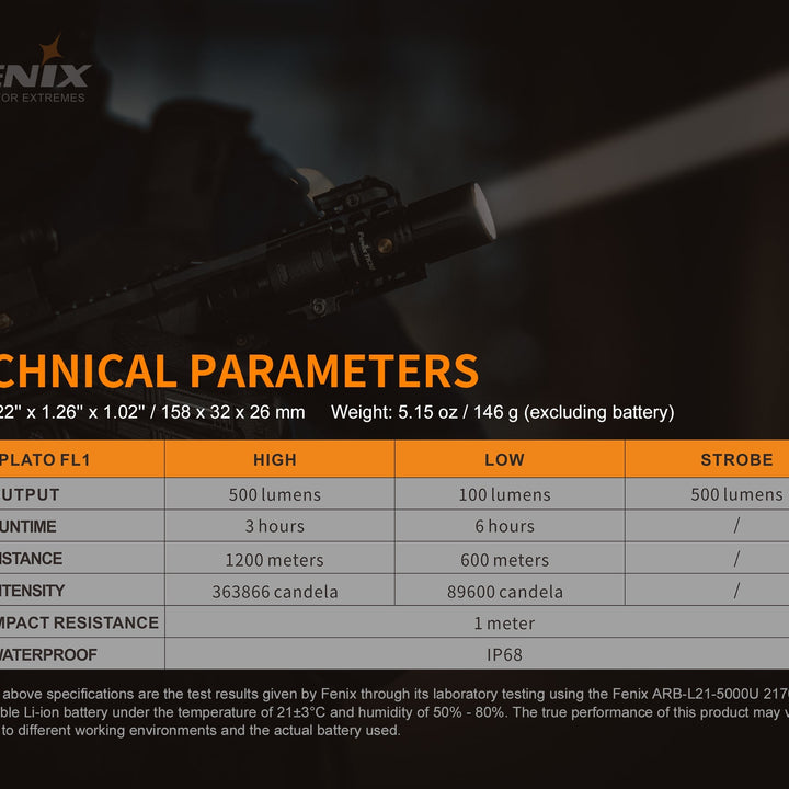 Fenix TK30 White Laser LED Flashlight