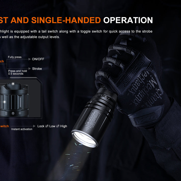 Fenix TK30R Tactical White Laser Rechargeable Flashlight