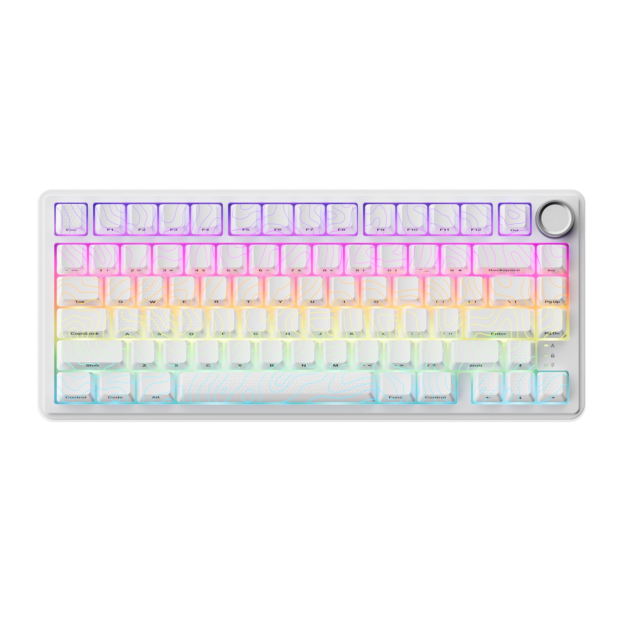 XVX M75 Lumina 75% Tri-Mode RGB Mechanical Keyboard with Knob