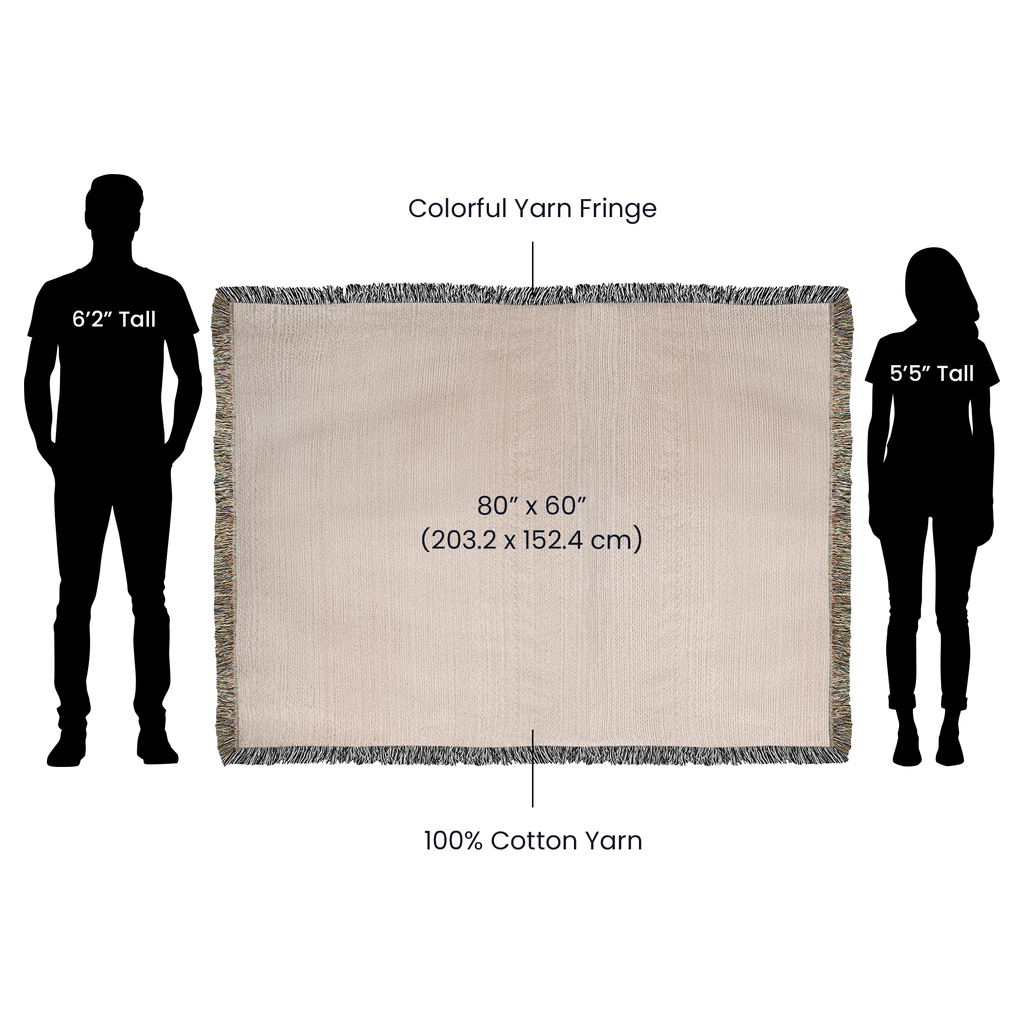 Wolf and Lamb Christian Heirloom Woven Blanket Tapestry - Isaiah 11:6