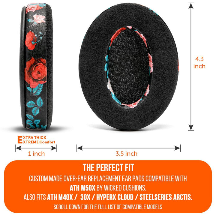 ATH M50X Earpads - Velour Hybrid