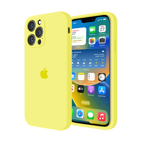 iPhone Camera Protection Silicone Case (Flash Yellow)