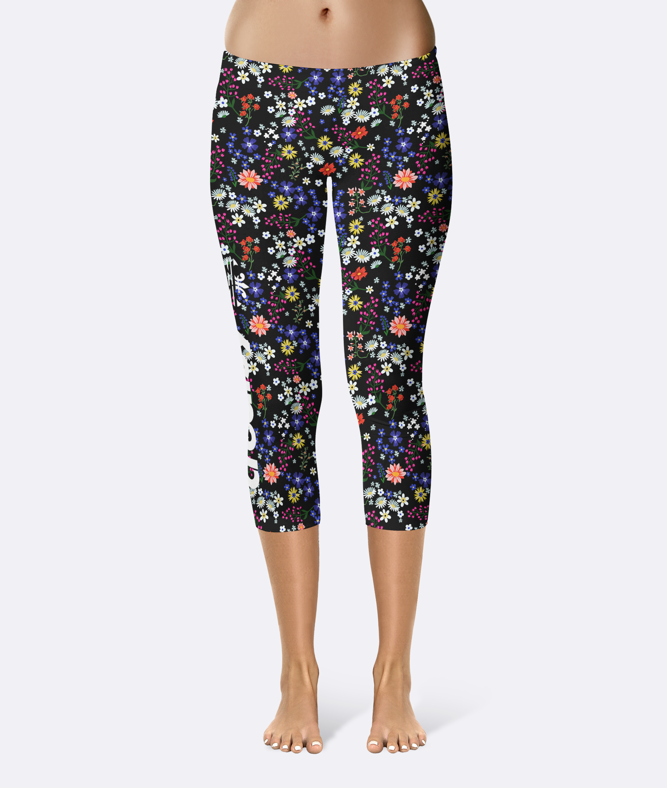 Tiny Flowers Leggings Cottagecore Pockets available in Full or Capri
