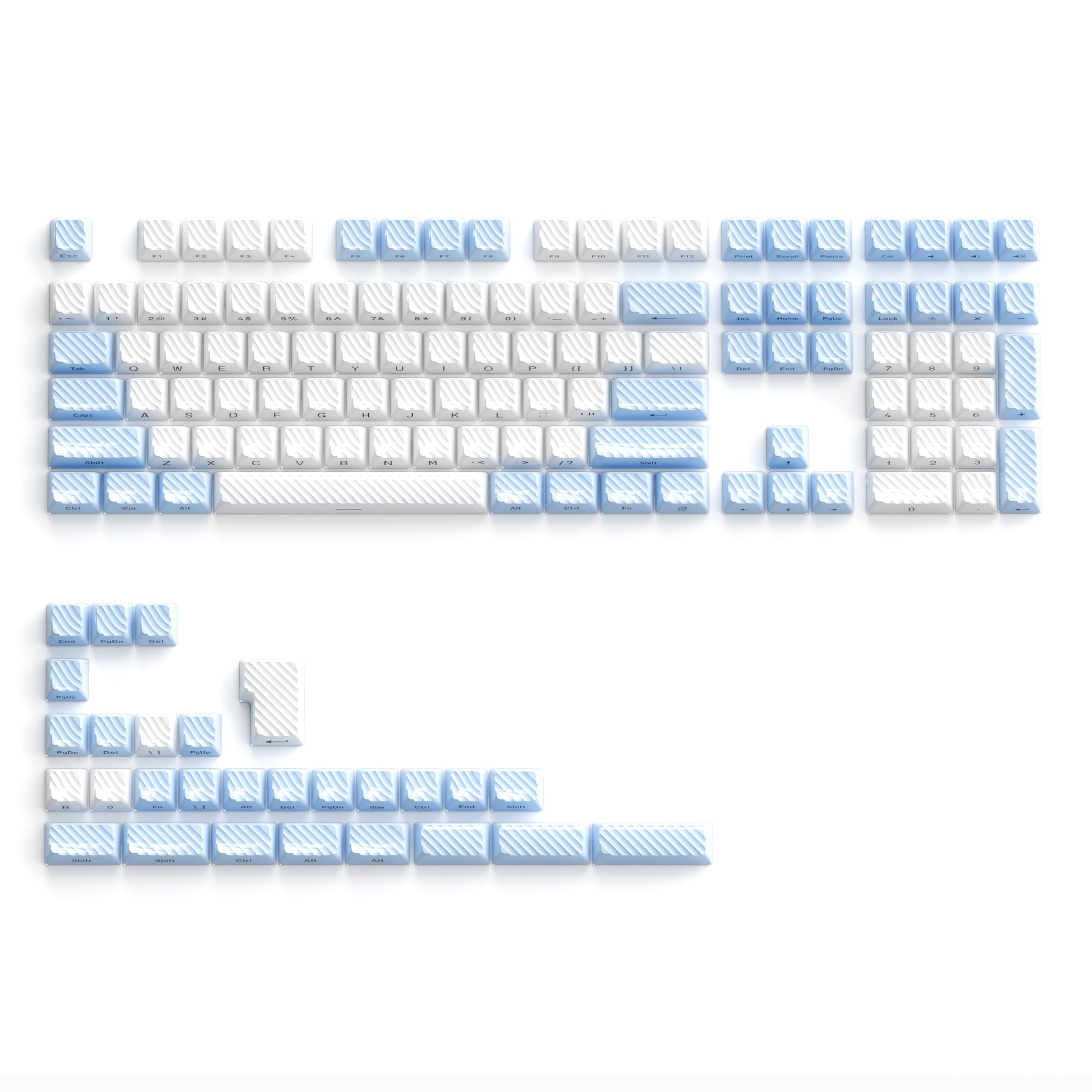 XVX Magic Wave OEM Profile Side-Printed 136-Key PC Keycap Set